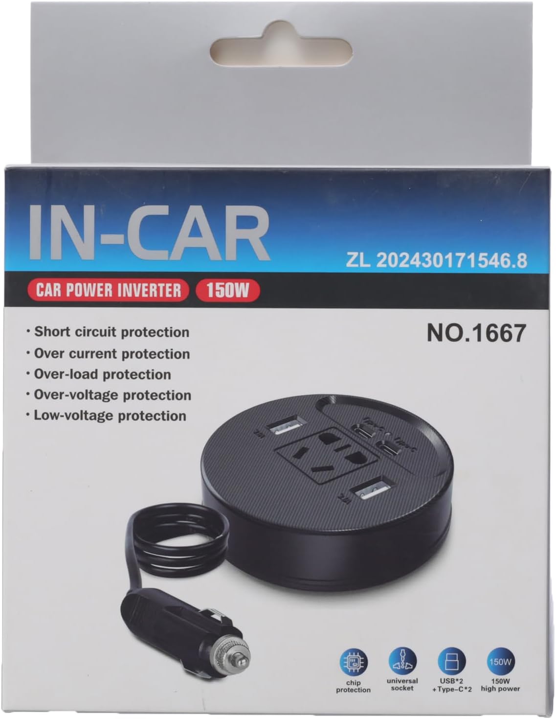 150W Multifunctional Car Power Inverter - Image 6