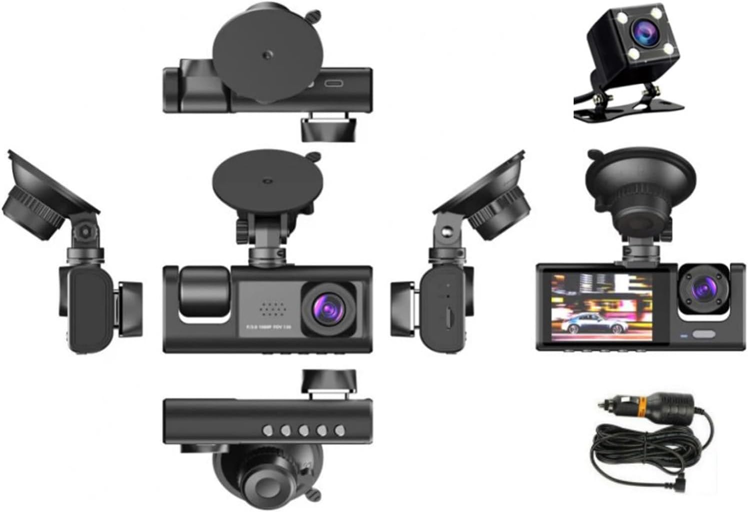 3 Way Black Box Dash Camera - Image 8