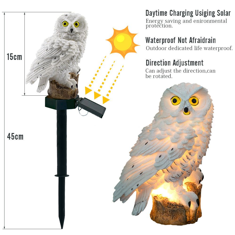 Solar Ground Owl Light - Image 3