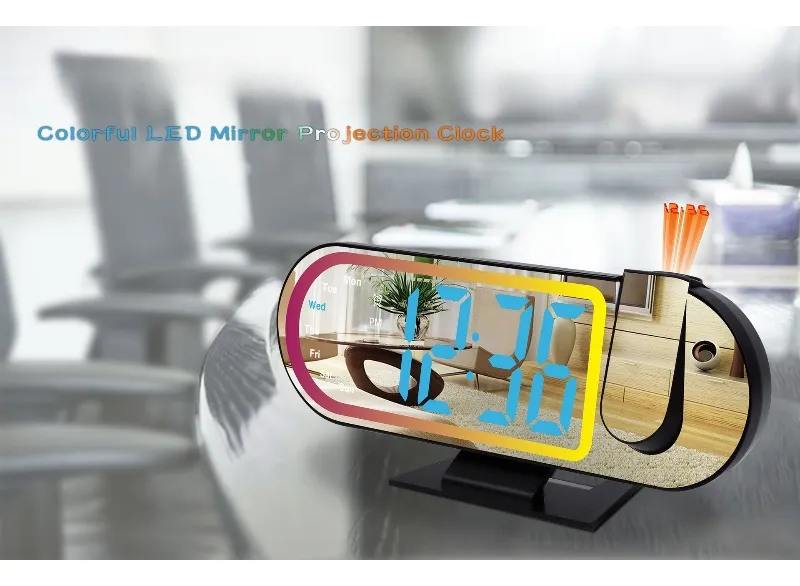 RGB Led Mini Desktop Digital Clock - Image 3