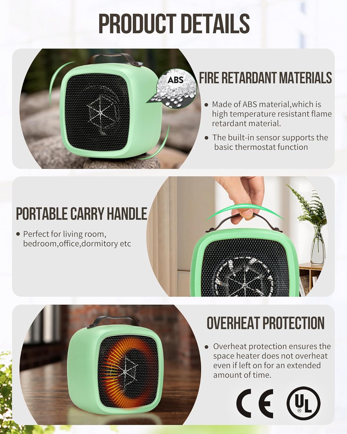 500w Mini Air Heater - Image 3