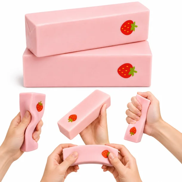 Strawberry Butter Squishy Toy
