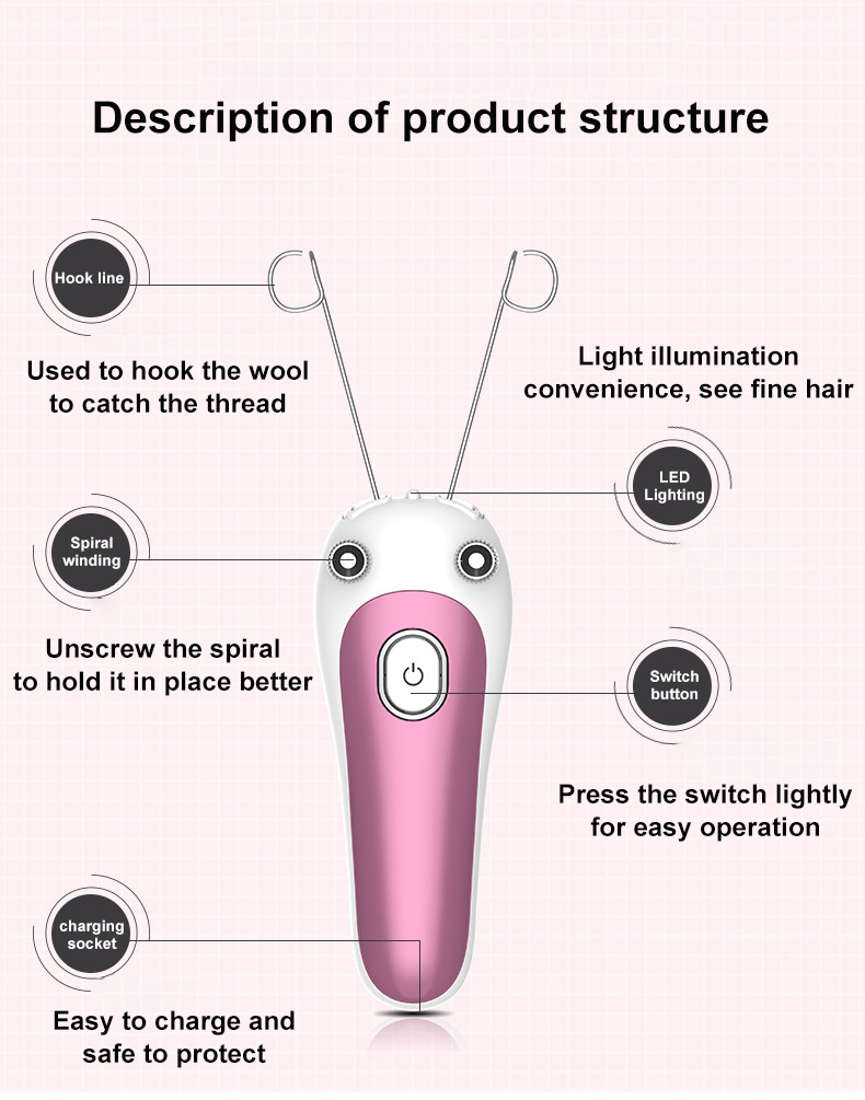Electric Handheld Facial Threading Machine - Image 5