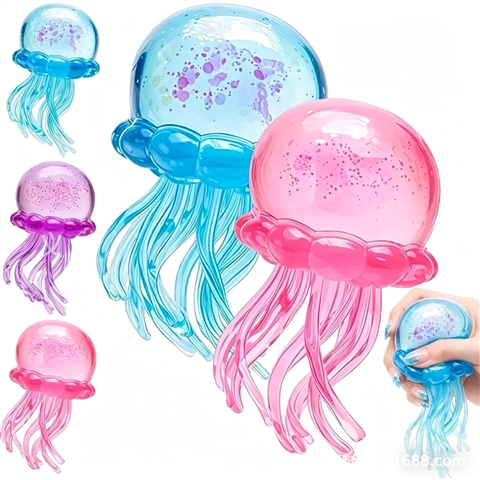 Jellyfish Sugar Squeeze Squishy Toy - Image 3