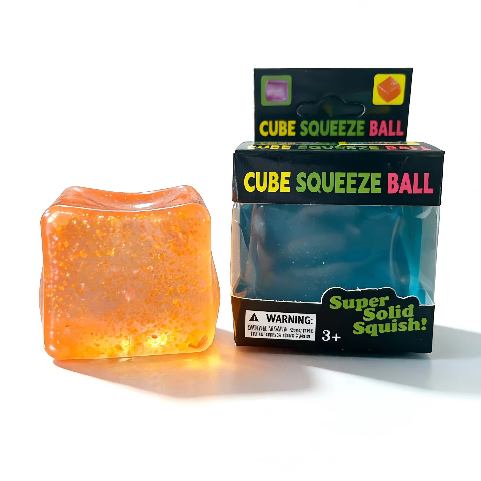 Glitter Cube Sugar Squeeze Squish Toy(5cm x 5cm) - Image 4