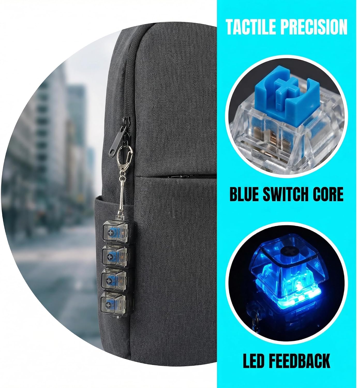 4 LIGHTUP FIDGET CLICKER