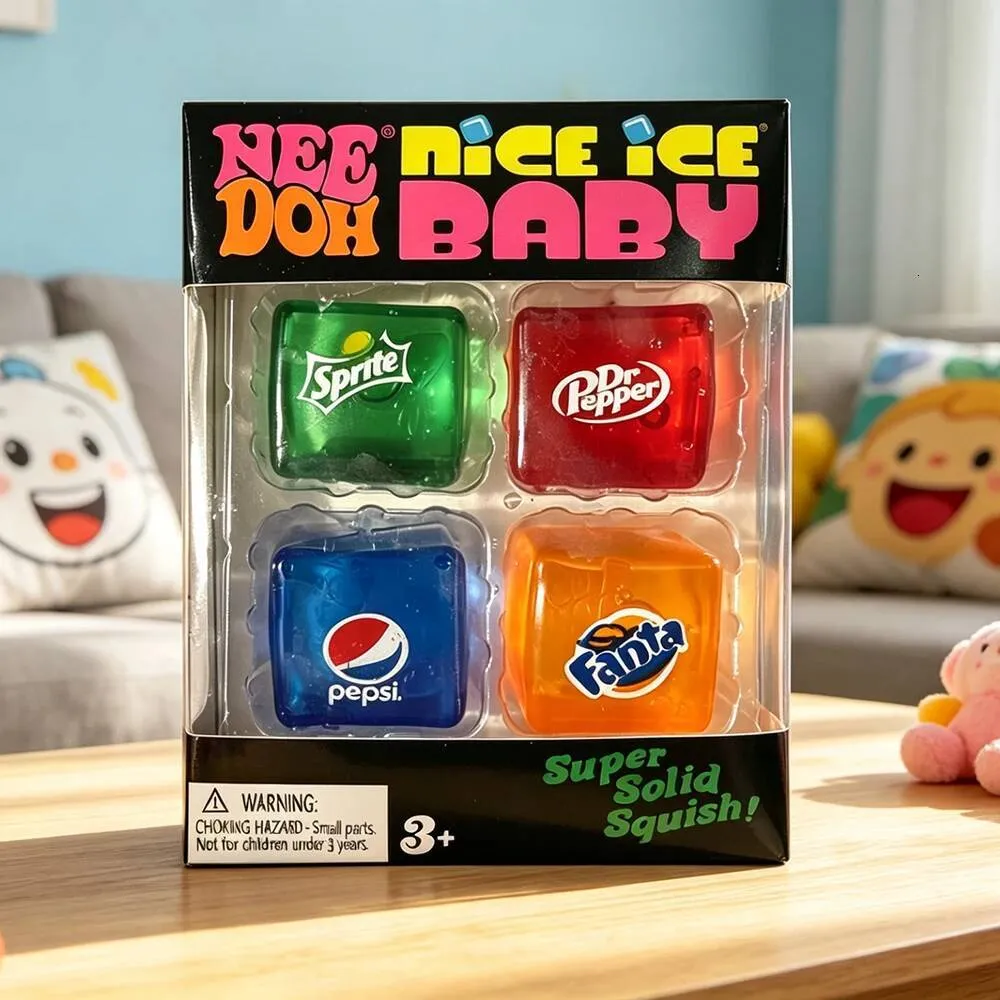 4 In 1 Soda Mini Nee-Doh Cube Set(3cm x 3cm) - Image 4